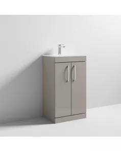APS6705 500 FS 2-Door Vanity & Basin 2 Stone Grey