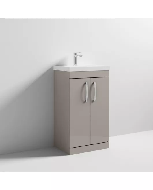 APS6706 500 FS 2-Door Vanity & Basin 3 Stone Grey
