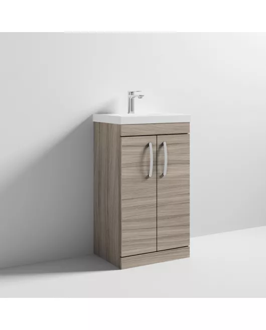 APS6711 500 FS 2-Door Vanity & Basin 3 Driftwood