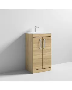 APS6715 500 FS 2-Door Vanity & Basin 2 Natural Oak