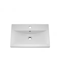 APS6733 600 FS 2-Door Vanity & Basin 1 Gloss White