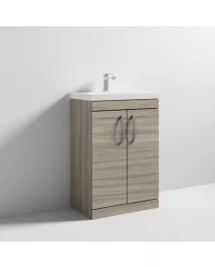 APS6751 600 FS 2-Door Vanity & Basin 3 Driftwood