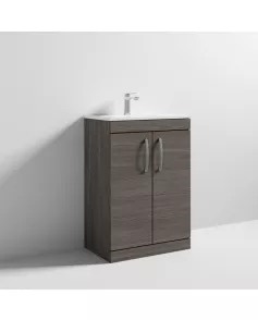 APS6760 600 FS 2-Door Vanity & Basin 2 Grey Avola