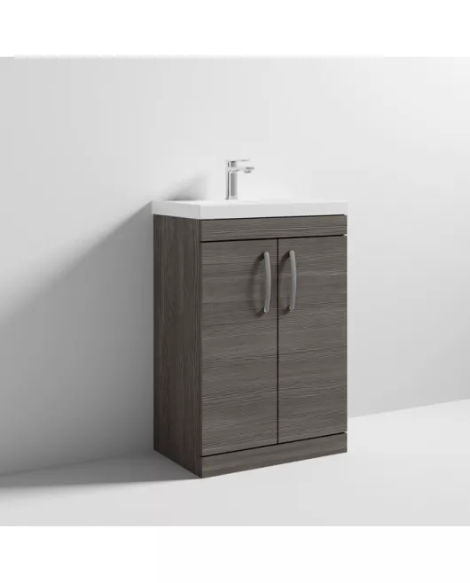 APS6761 600 FS 2-Door Vanity & Basin 3 Grey Avola