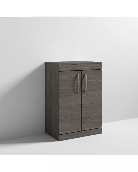 APS6762 600 FS 2-Door Vanity & Worktop Grey Avola
