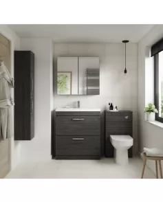 APS6763 600 FS 2-Door Vanity & Basin 1 Hacienda Black