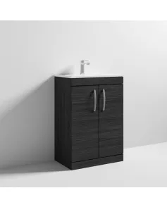 APS6765 600 FS 2-Door Vanity & Basin 2 Hacienda Black