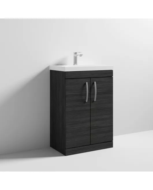APS6766 600 FS 2-Door Vanity & Basin 3 Hacienda Black