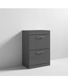 APS6790 600 FS 2-Drawer Vanity & Worktop Gloss Grey