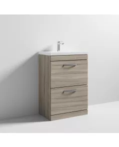 APS6796 600 FS 2-Drawer Vanity & Basin 1 Driftwood