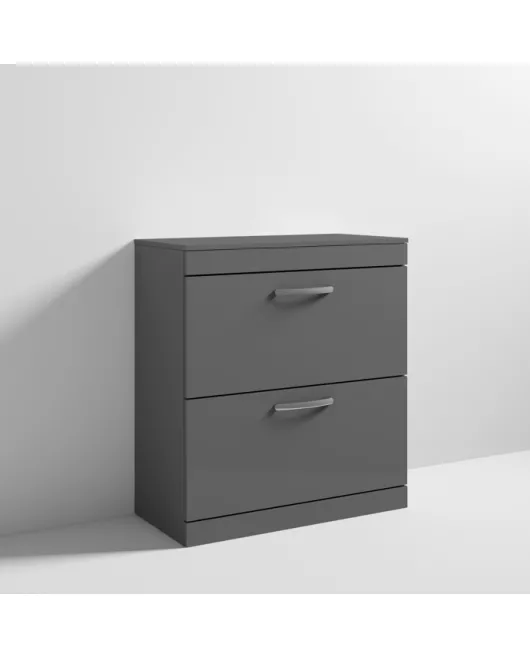 APS6830 800 FS 2-Drawer Vanity & Worktop Gloss Grey