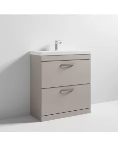 APS6834 800 FS 2-Drawer Vanity & Basin 3 Stone Grey