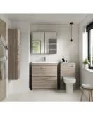 APS6838 800 FS 2-Drawer Vanity & Basin 2 Driftwood