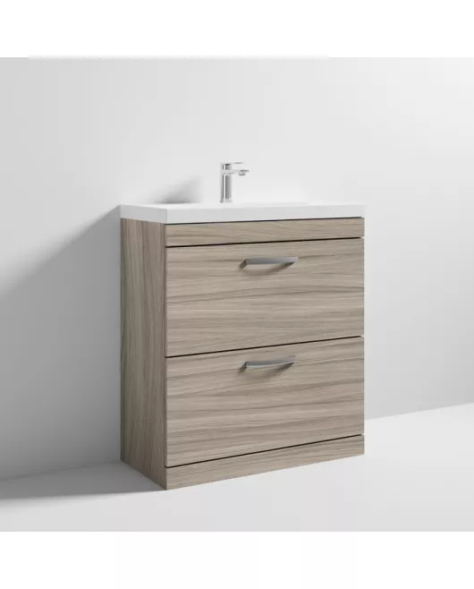 APS6839 800 FS 2-Drawer Vanity & Basin 3 Driftwood