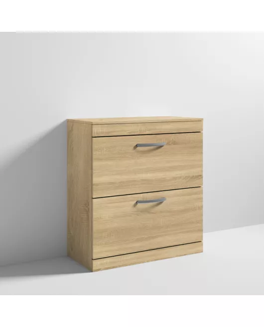 APS6845 800 FS 2-Drawer Vanity & Worktop Natural Oak