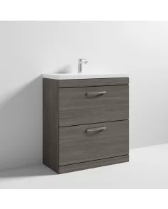 APS6846 800 FS 2-Drawer Vanity & Basin 1 Brown Grey Avola