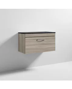 APS6947 800 WH Single Drawer Vanity & Worktop Driftwood