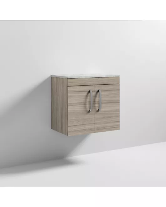APS6994 600 WH 2-Door Vanity & Worktop Driftwood