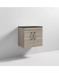 APS6995 600 WH 2-Door Vanity & Worktop Driftwood