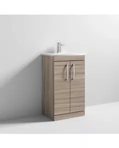 APS7054 500 FS 2-Door Vanity & Basin 4 Driftwood