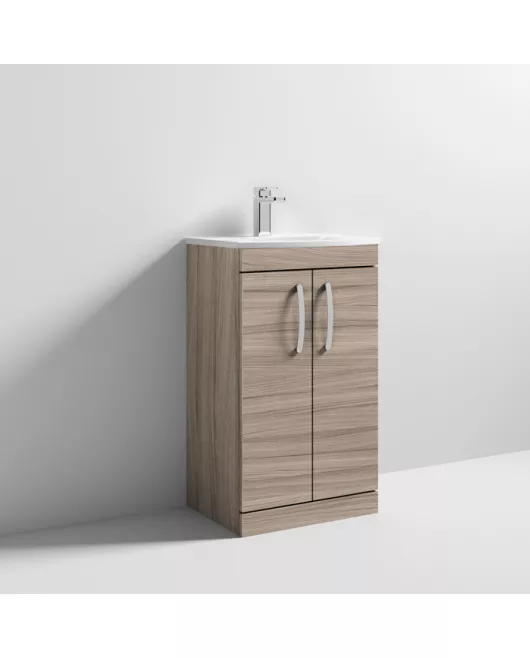 APS7054 500 FS 2-Door Vanity & Basin 4 Driftwood