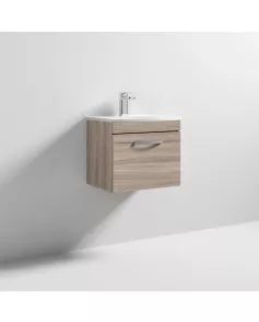 APS7060 500 WH Single Drawer Vanity & Basin 4 Driftwood