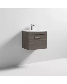 APS7062 500 WH Single Drawer Vanity & Basin 4 Brown Grey Avola