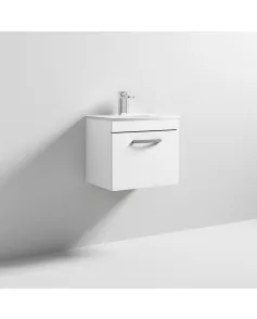 APS7064 500 WH Single Drawer Vanity & Basin 4 Gloss White