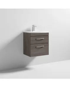 APS7068 500 WH 2-Drawer Vanity & Basin 4 Brown Grey Avola