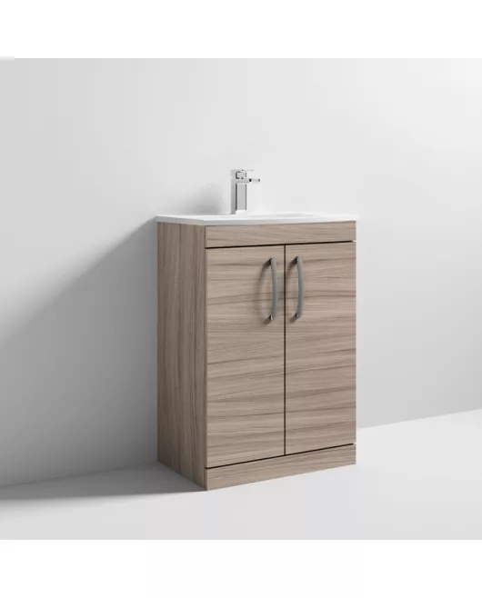 APS7072 600 FS 2-Door Vanity & Basin 4 Driftwood