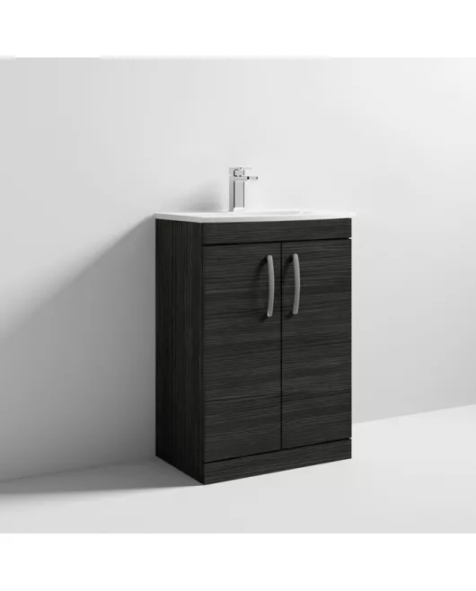 APS7075 600 FS 2-Door Vanity & Basin 4 Hacienda Black