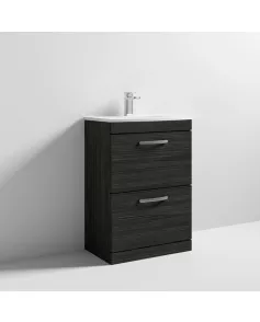 APS7081 600 FS 2-Drawer Vanity & Basin 4 Hacienda Black