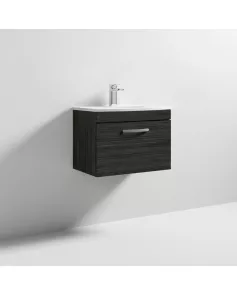 APS7087 600 WH Single Drawer Vanity & Basin 4 Hacienda Black