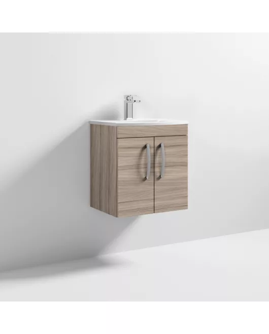 APS7103 500 WH 2-Door Vanity & Basin 4 Driftwood