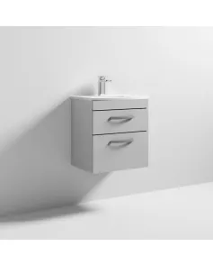 APS7119 500 WH 2-Drawer Vanity & Basin 4 Gloss Grey Mist