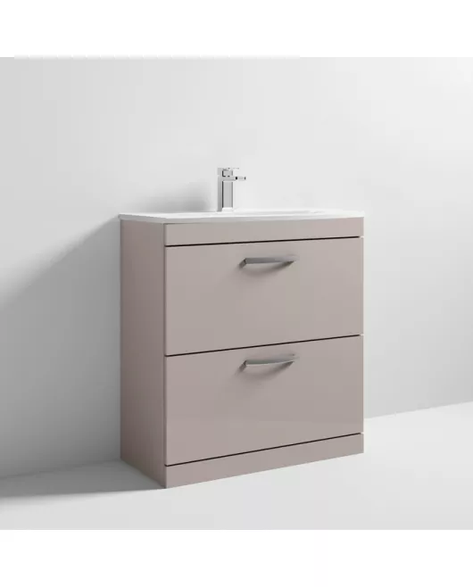APS7131 800 FS 2-Drawer Vanity & Basin 4 Stone Grey
