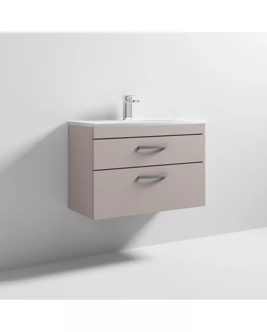 APS7143 800 WH 2-Drawer Vanity & Basin 4 Stone Grey