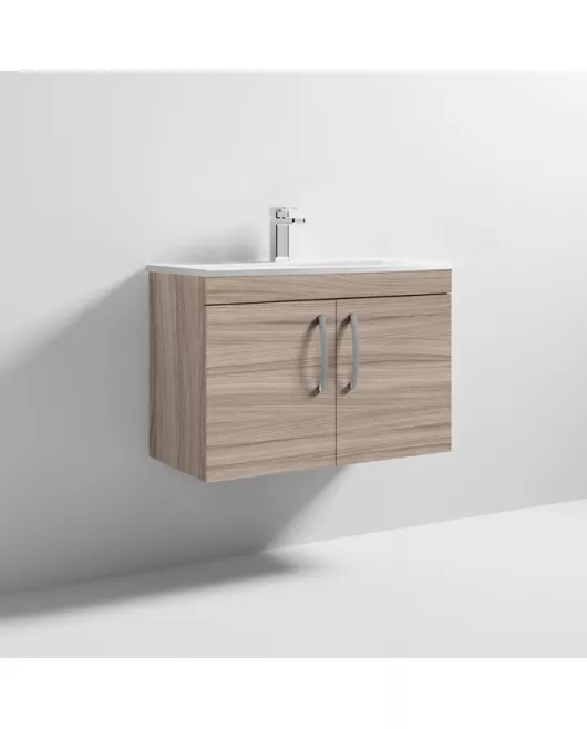 APS7147 800 WH 2-Door Vanity & Basin 4 Driftwood
