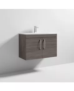 APS7151 800 WH 2-Door Vanity & Basin 4 Brown Grey Avola
