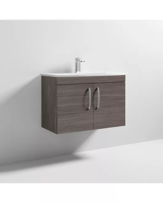 APS7151 800 WH 2-Door Vanity & Basin 4 Brown Grey Avola