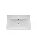 APS7198 White Mid-Edged 600mm Basin Unit High Gloss White