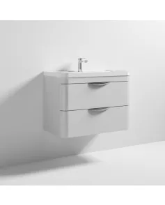 APS7214 Parade 800 W/H 2 Drawer Unit & Basin Gloss Grey Mist