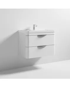 APS7231 Parade 800 W/H 2 Drawer Unit & Basin High Gloss White