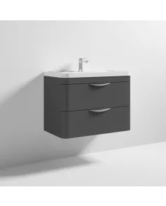 APS7243 Parade 800 W/H 2 Drawer Unit & Basin Gloss Grey