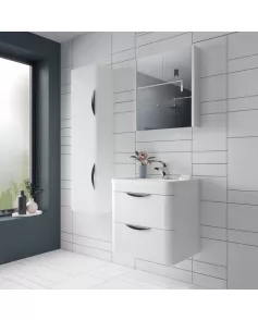 APS7244 350mm WH Tall Unit Gloss White