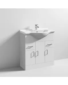 APS7274 Mayford 750mm Basin & Cabinet White Gloss
