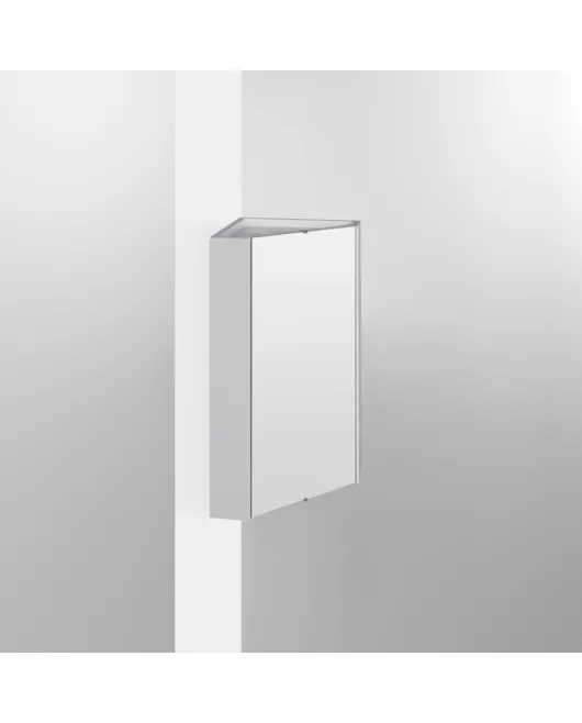 APS7302 Corner Mirror Cabinet Gloss White