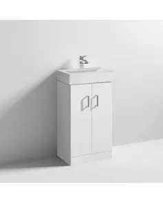 APS7312 Checkers White 450 F/S Basin Unit White Gloss