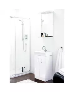 APS7312 Checkers White 450 F/S Basin Unit White Gloss