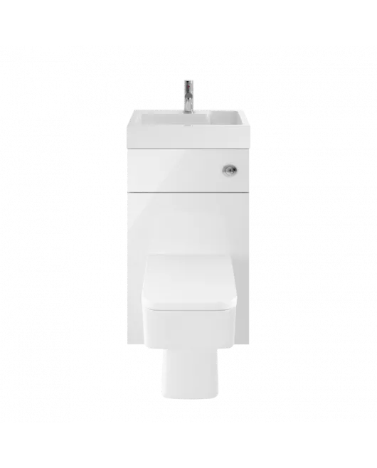 APS7317 500mm Basin & WC Unit High Gloss White